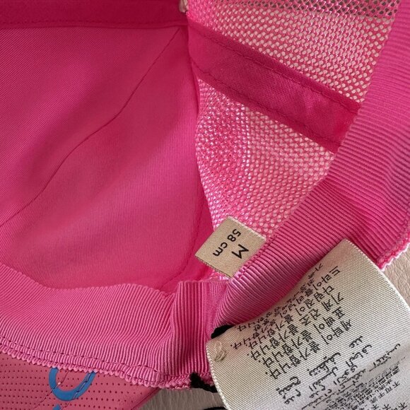 NWT Gucci - GG leather baseball cap PINK BLUE GG Size M 100% Authentic main image 6